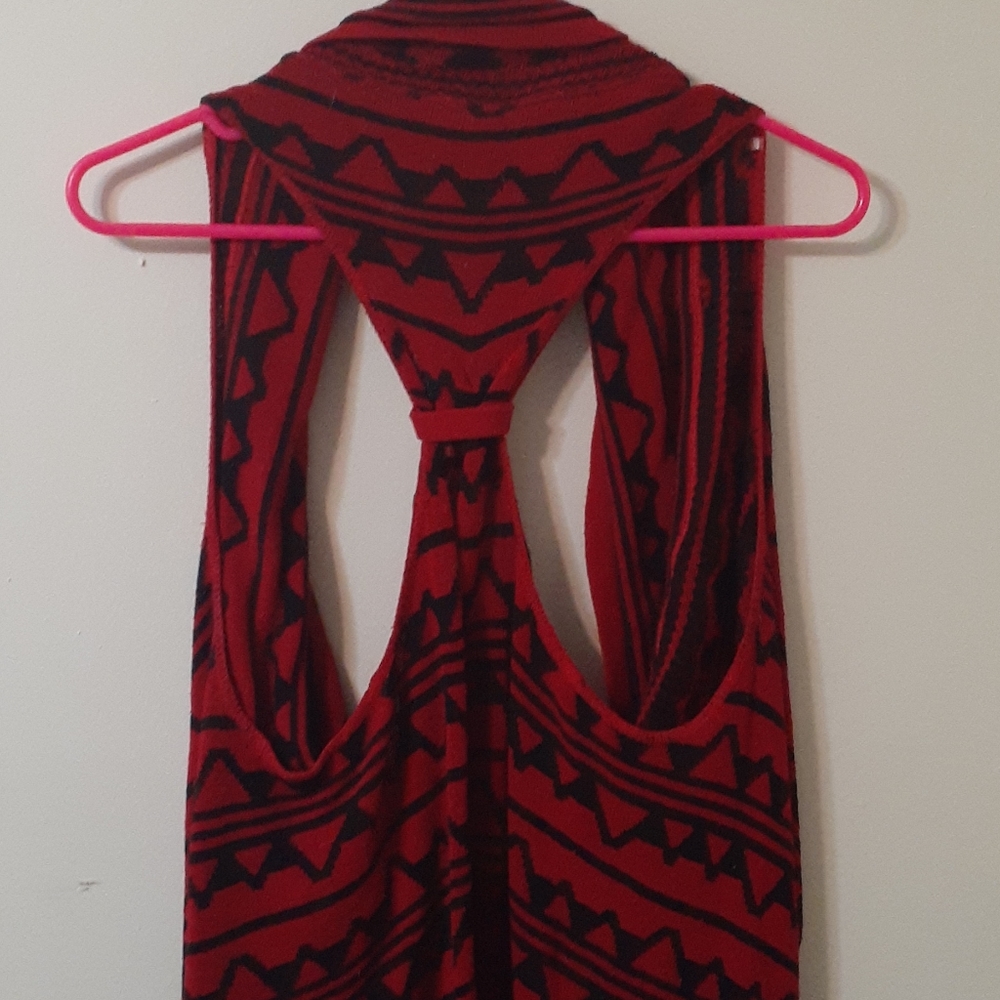 Large red & black cardigan - Picture 6 of 7